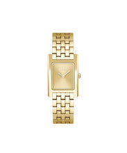 Load image into Gallery viewer, Ladies BOSS Lucy Light Gold IP Tank Watch
