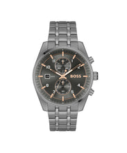 Load image into Gallery viewer, Gents BOSS Skytraveller Chronograph Grey IP Bracelet Watch
