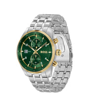 Load image into Gallery viewer, Gents BOSS Skytraveller Chronograph Watch with Dark Green Dial
