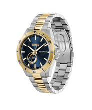 Load image into Gallery viewer, Gents BOSS Automatic Troper Watch with Two Tone Yellow Gold IP &amp; Stainless Steel
