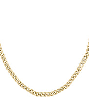 Load image into Gallery viewer, Ladies BOSS Kassy Light Gold IP Curb Necklace
