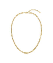 Load image into Gallery viewer, Ladies BOSS Kassy Light Gold IP Curb Necklace
