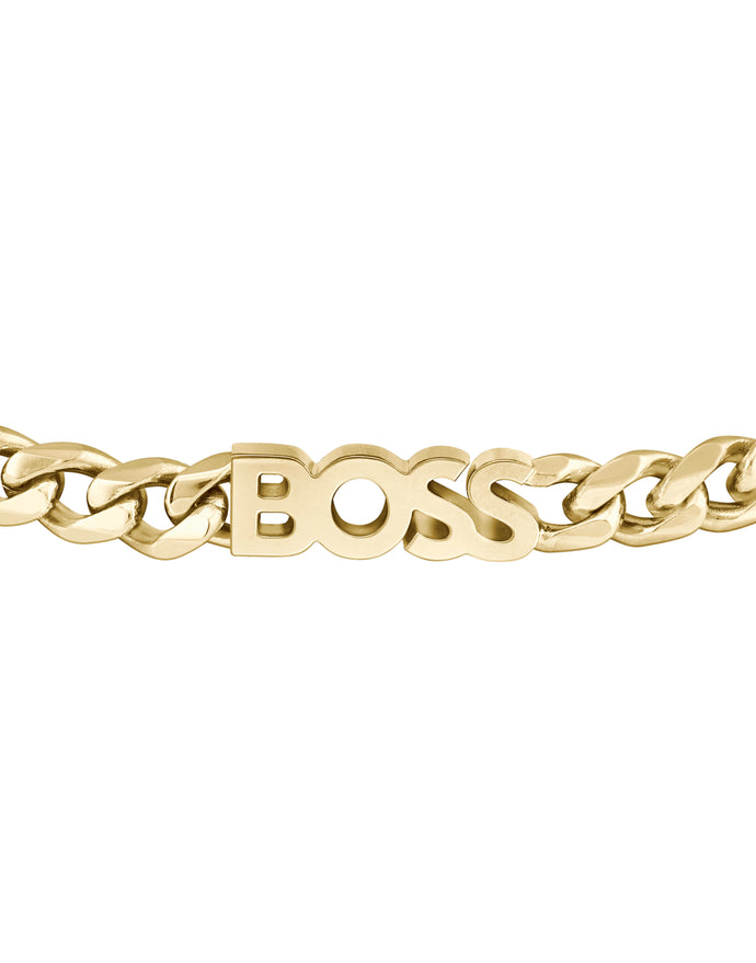 Ladies BOSS Kassy Light Gold IP Bracelet