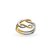 Load image into Gallery viewer, Marina Rope Knot Golden Ring
