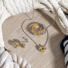 Load image into Gallery viewer, Marina Rope Knot Golden Ring
