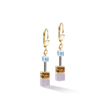 Load image into Gallery viewer, GeoCUBE® Iconic earrings Gold-Multicolour
