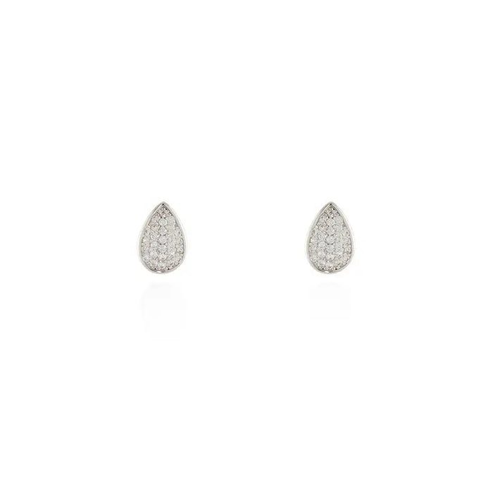 Pace Earrings Plated in Rhodium