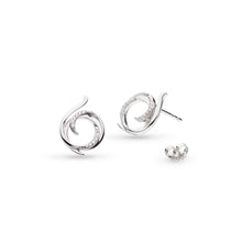 Load image into Gallery viewer, Entwine Helix Wrap Pave CZ Stud Earrings
