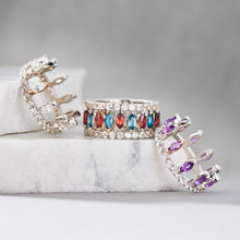 Load image into Gallery viewer, Clogau® Celebration Crown Silver and Amethyst Ring
