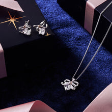 Load image into Gallery viewer, Clogau® Christmas Bow Silver Pendant
