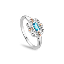 Load image into Gallery viewer, Clogau® Enchanted Gateways Silver and Swiss Blue Topaz Ring
