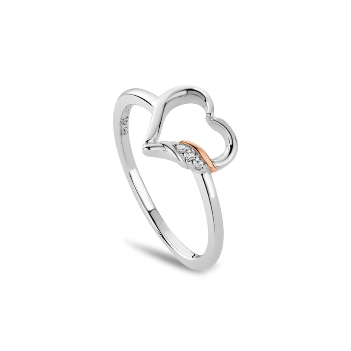 Clogau® Past Present Future® Heart Silver Ring