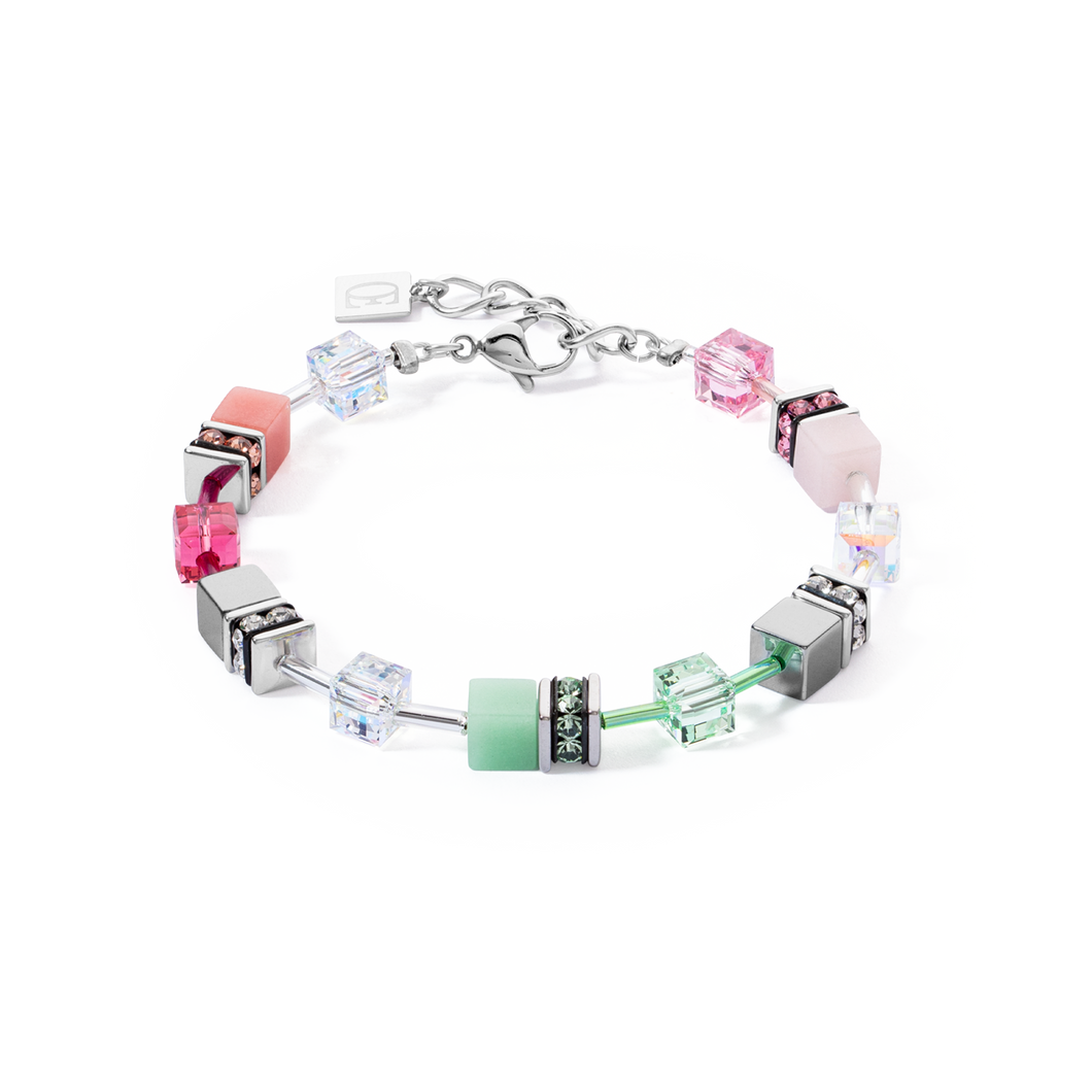 GeoCUBE Iconic Bracelet Green Pink