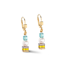 Load image into Gallery viewer, GeoCUBE¨ Multi-Colour Spring Earrings
