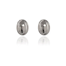 Load image into Gallery viewer, Vega Polished Clip On Earrings Platinum Plated
