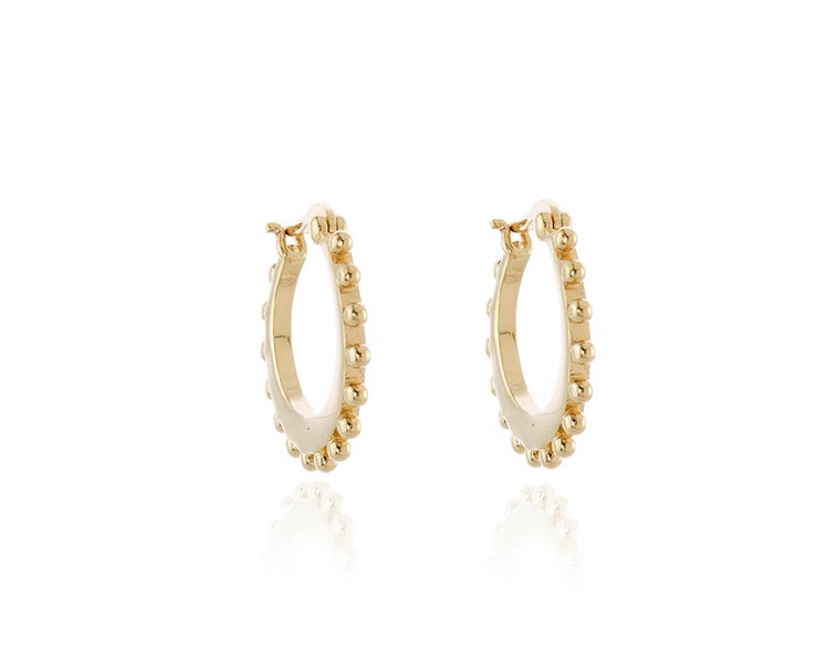 Beba 18mm Gold Hoop Earrings