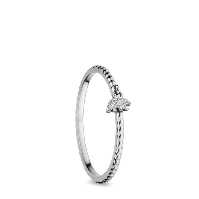 BERING Ring | Polished Silver Polar Bear | 562-18-X0 | Inner Ring