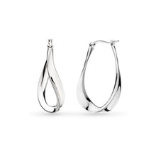 Load image into Gallery viewer, Serenity Grande Hoop Drop Earrings
