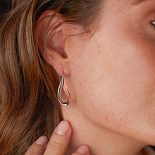 Load image into Gallery viewer, Serenity Grande Hoop Drop Earrings
