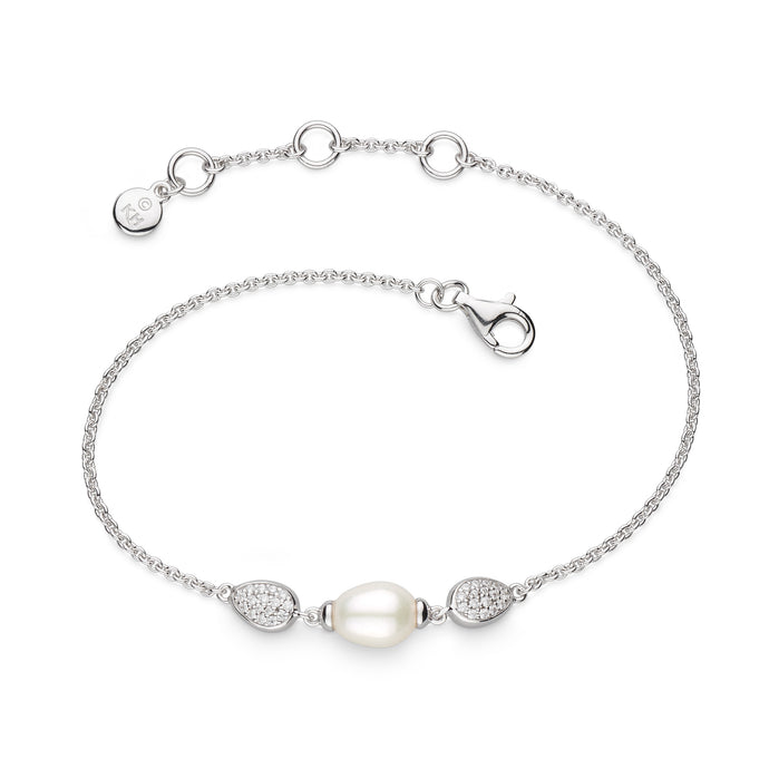 Coast Pebble Glisten Pavé & Pearl Bracelet