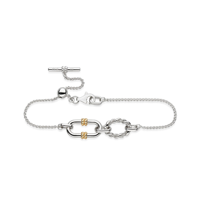 Marina Rope Link Duo Golden Slider Bracelet