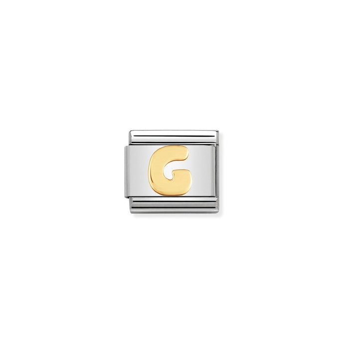 Nomination Classic Gold Letter G Charm