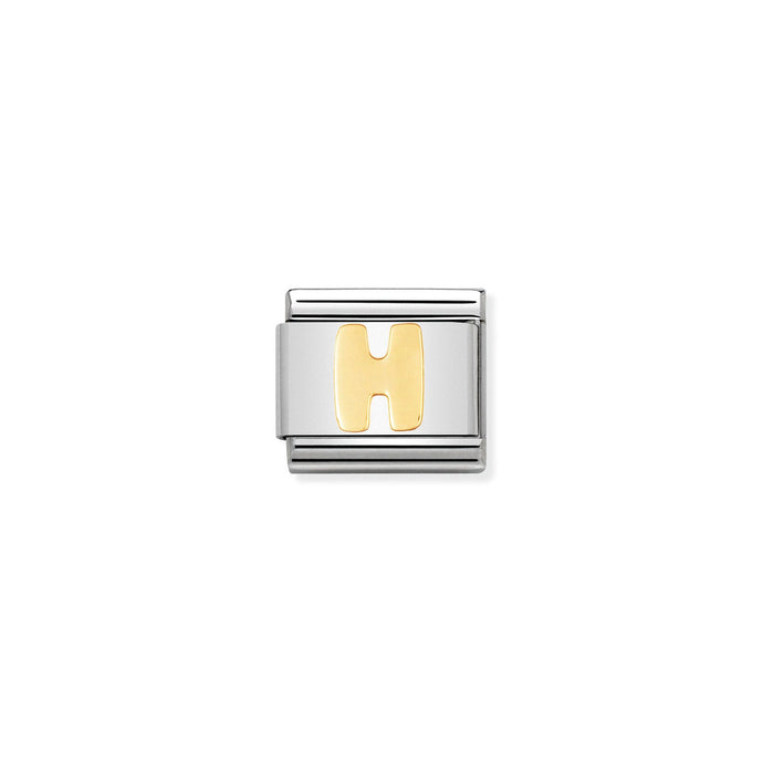 Nomination Classic Gold Letter H Charm