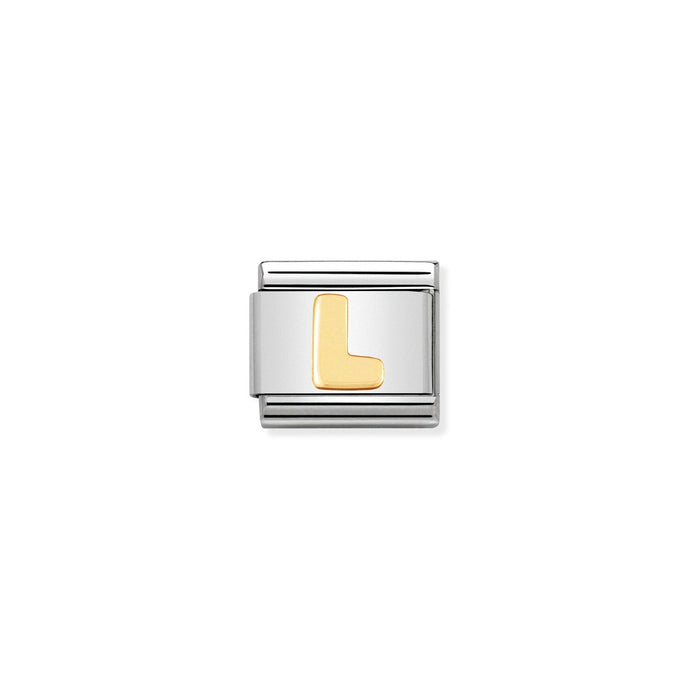 Nomination Classic Gold Letter L Charm