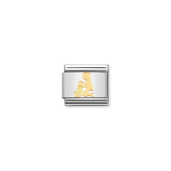 Nomination Classic Gold Zodiac Aquarius Charm