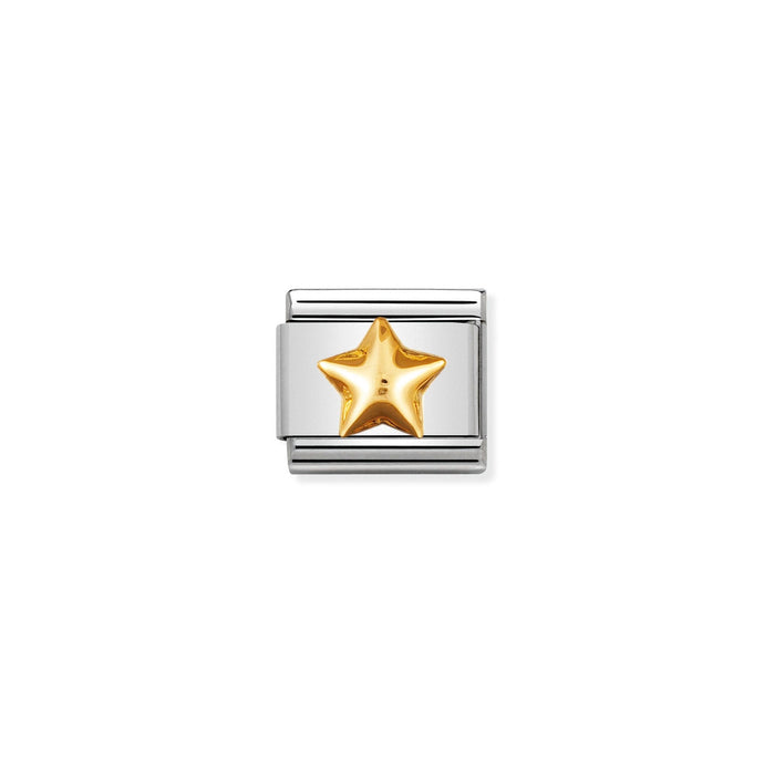 Nomination Classic Gold Raised star Charm