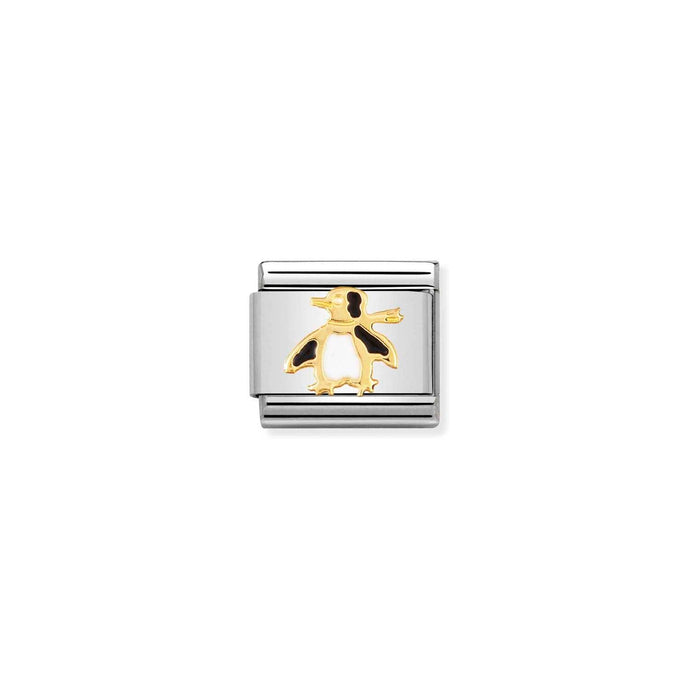 Nomination Classic Gold Penguin Charm