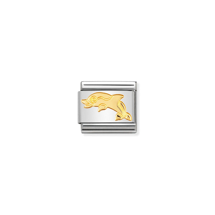 Nomination Classic Gold Dolphin Charm