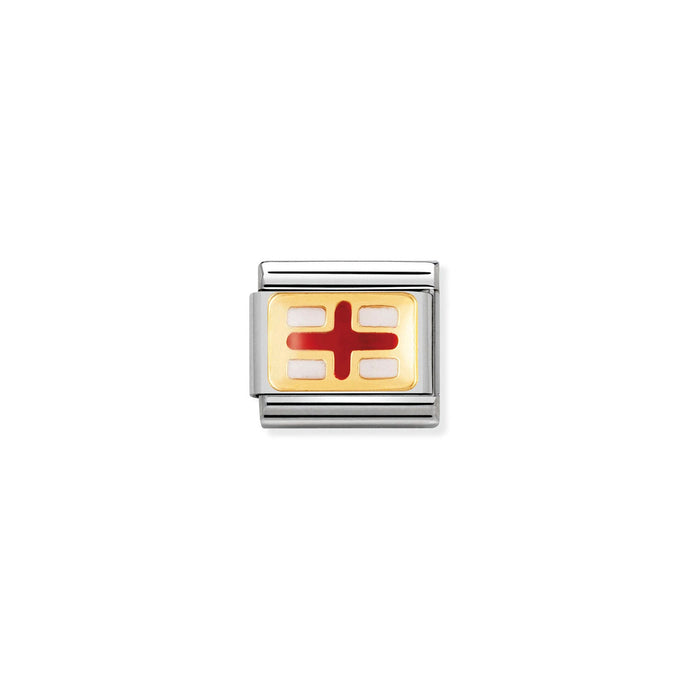 Nomination Classic EUROPE FLAG Gold ENGLAND Charm