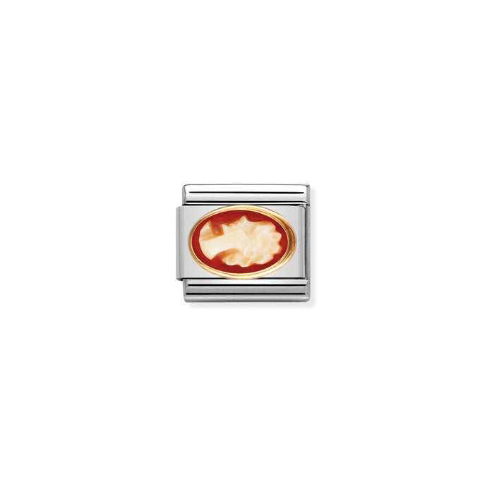 Nomination Classic OVAL STONES Gold CAMEO Charm