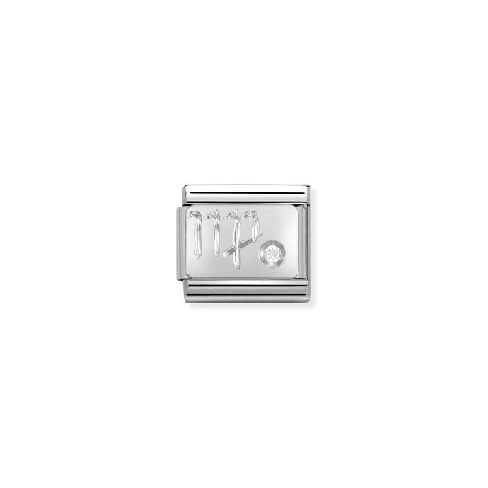 Nomination Classic ZODIAC Silver and Cubic Zirconia Virgo Charm