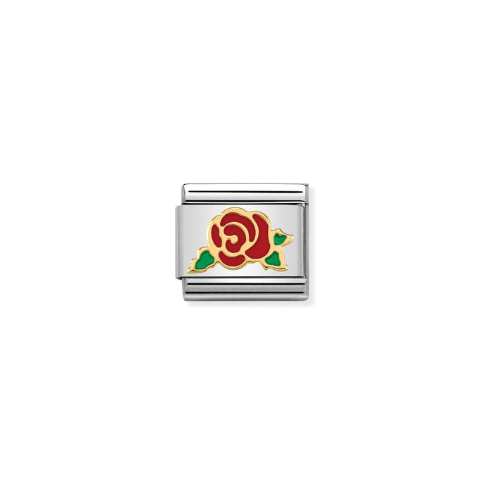 Nomination Classic Gold RED Rose Versailles Charm