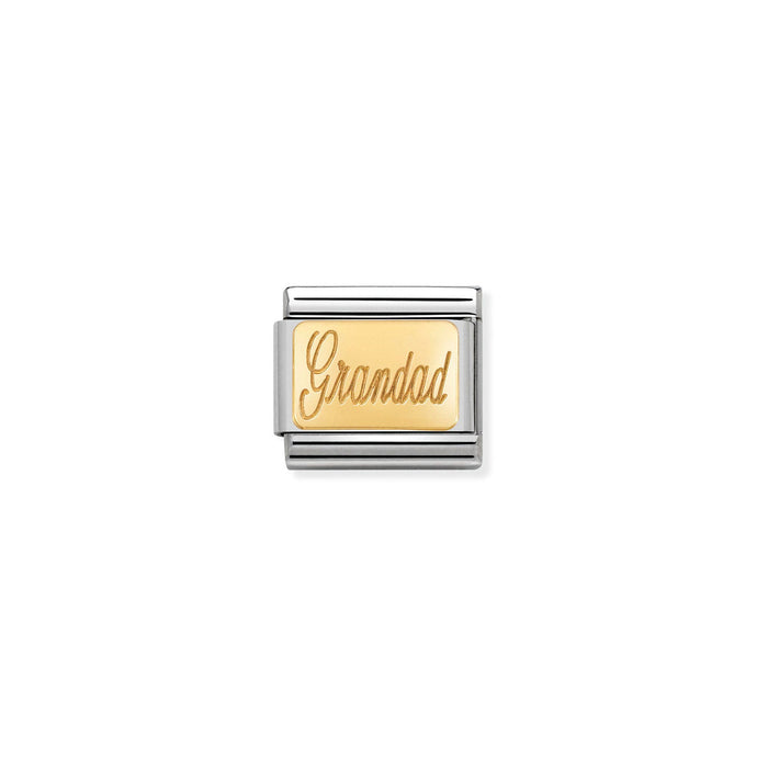 Nomination Classic Gold CUSTOM Grandad Charm