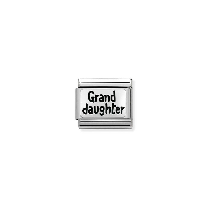 Nomination Classic PLATES OXIDIZED Silver GRAND DAUGHTER Charm