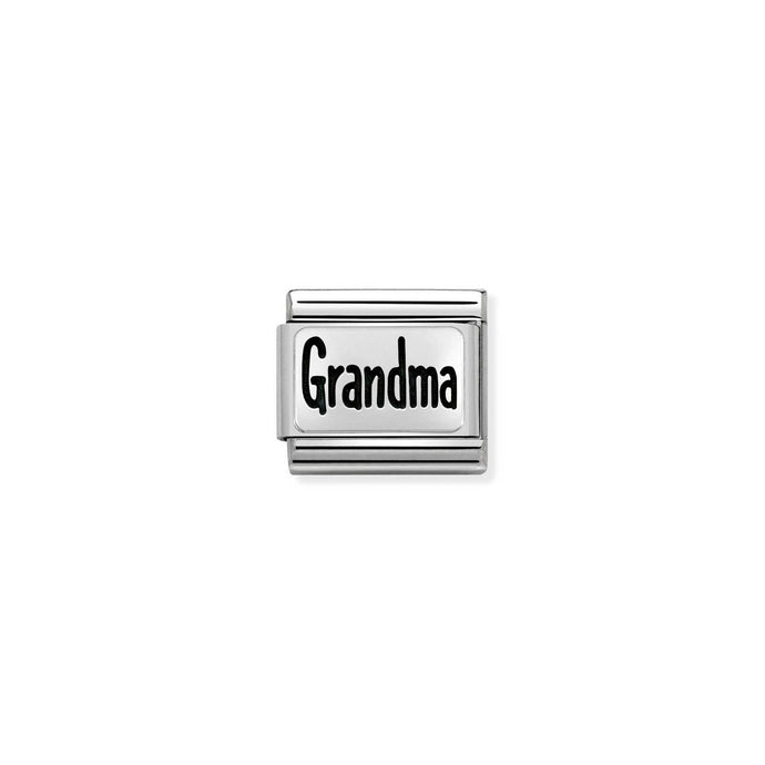 Nomination Classic PLATES OXIDIZED Silver GRANDMA Charm