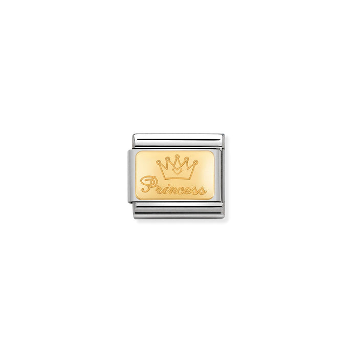 Nomination Classic Gold CUSTOM Princess Charm