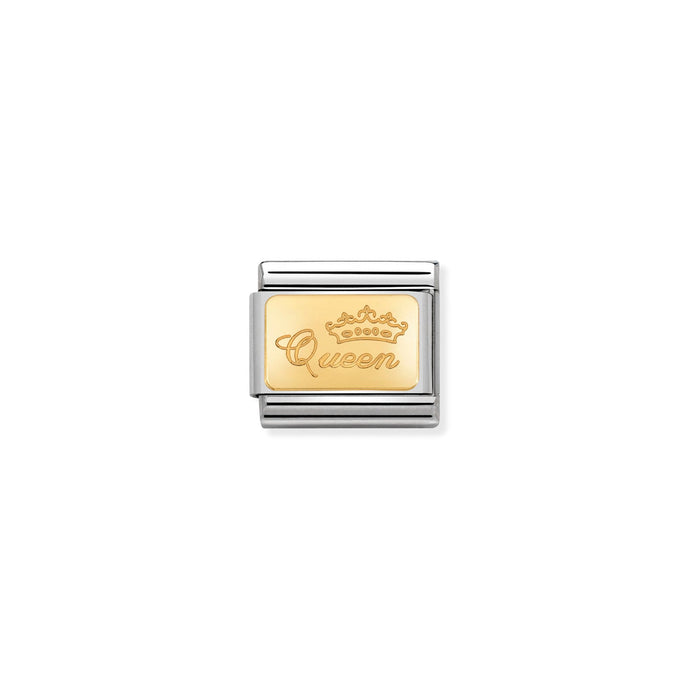 Nomination Classic Gold CUSTOM Queen Charm