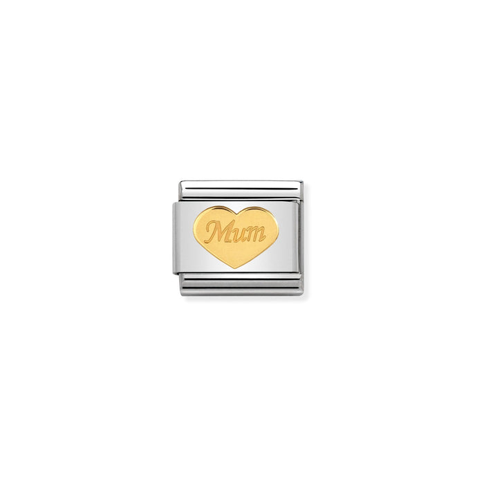 Nomination Classic Gold Mum heart Charm