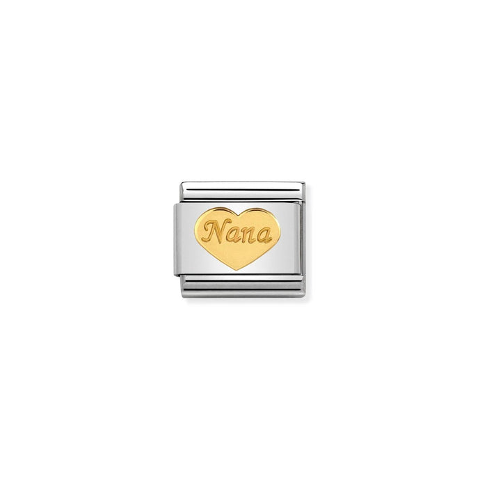 Nomination Classic Gold Nana heart Charm