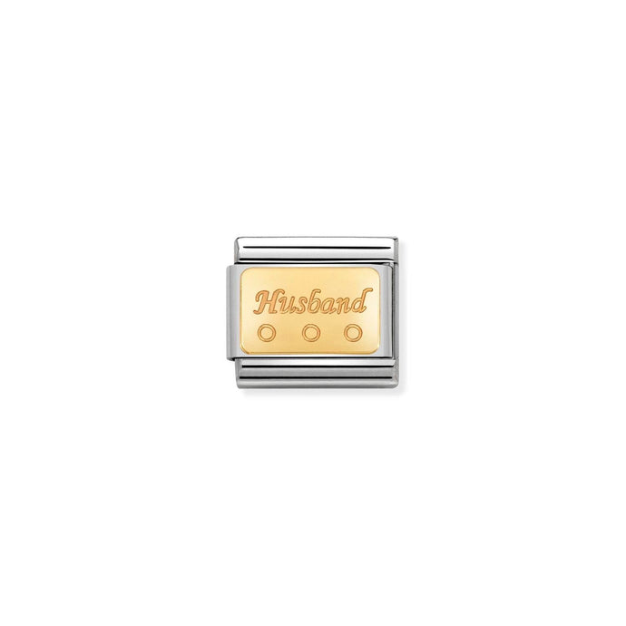 Nomination Classic Gold Husband Charm