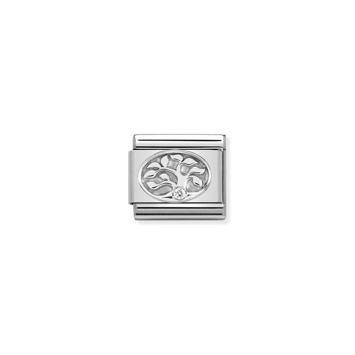 Nomination Classic Silver CZ Tree of Life Charm