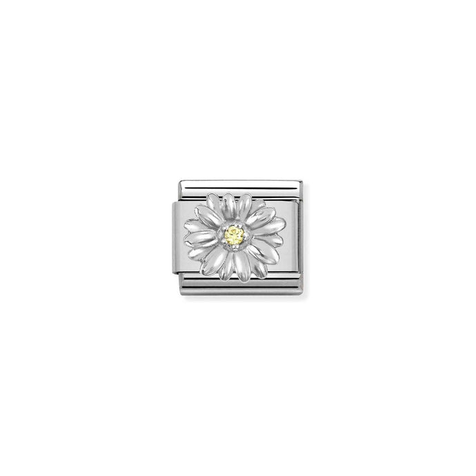 Nomination Classic Silver CZ Daisy Charm