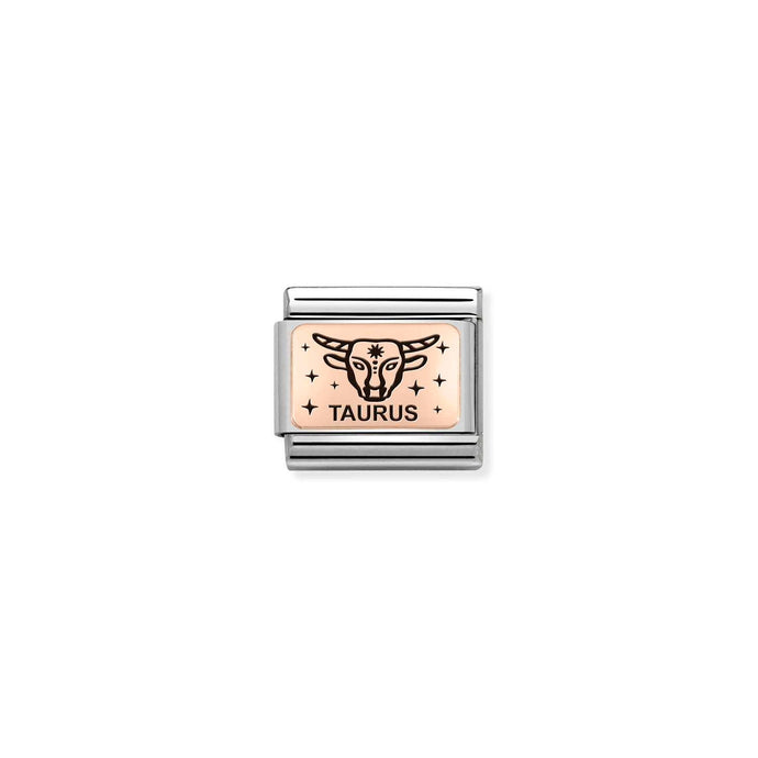 Nomination Classic ZODIAC 9ct Rose Gold Taurus Charm