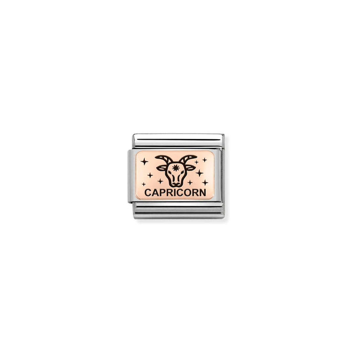 Nomination Classic ZODIAC 9ct Rose Gold Capricorn Charm