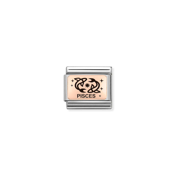 Nomination Classic ZODIAC 9ct Rose Gold Pisces Charm