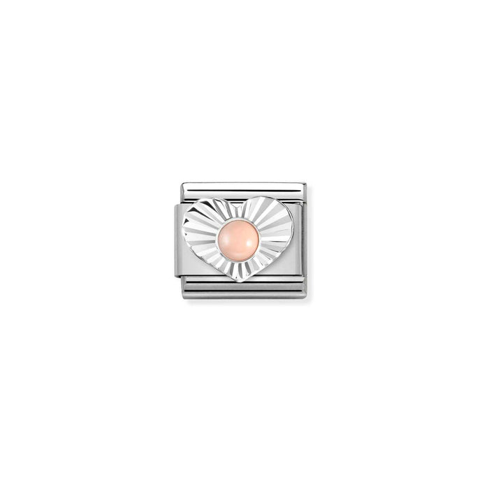 Nomination Classic Silver PINK CORAL Charm